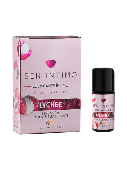 Lubricante  Lychee Sensación Caliente Electrizante x 30 ml  Sen Íntimo