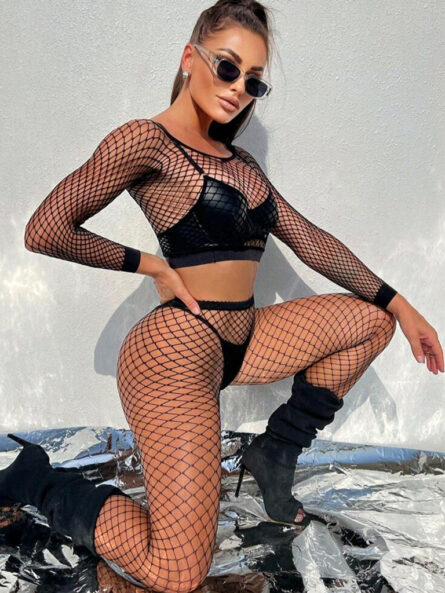 Malla conjunto - Negro